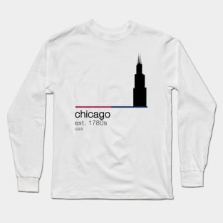 Chicago Willis Tower Long Sleeve T-Shirt